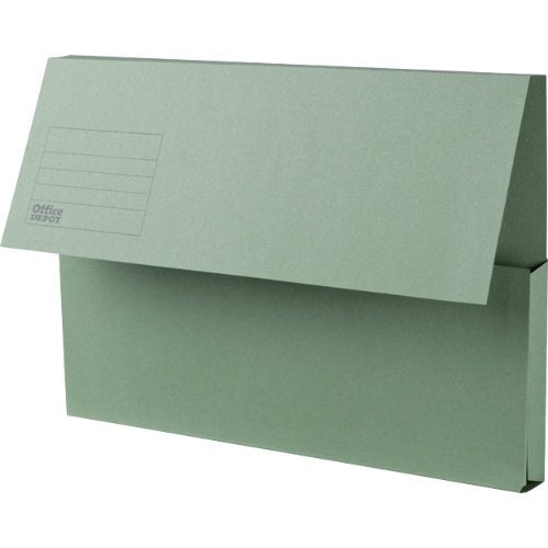 Best Value niceday Manilla Document Wallets Foolscap 285gsm - Green