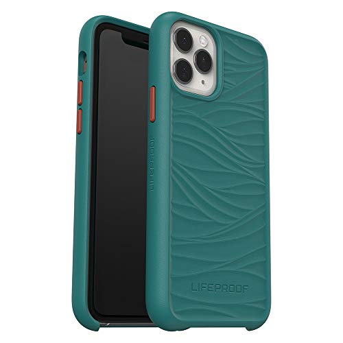 LifeProof WAKE - Back cover for mobile phone - ocean-based recycled plastic - green/orange, down under - mellow wave - for Apple iPhone 11 Pro