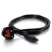 C2G Laptop Power Cord - Power cable - IEC 60320 C5 to BS 1363 (M) - AC 250 V - 1 m - molded - black - United Kingdom