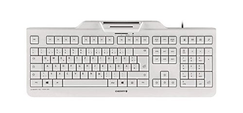 Best Value CHERRY KC 1000SC USB Smartcard Keyboard - Light Grey