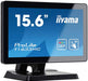 iiyama ProLite T1633MC-B1 - LED monitor - 15.6" - touchscreen - 1366 x 768 @ 60 Hz - TN - 300 cd/m - 500:1 - 8 ms - HDMI, VGA, DisplayPort - black, matte