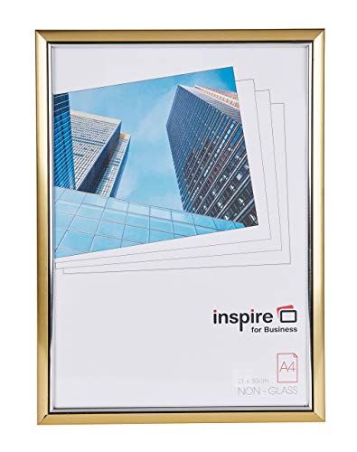 Best Value Hampton Frames EASY LOADER Poster Certificate Photo Frame Plexi Gold A4 (21x30cm) EASA4GDP