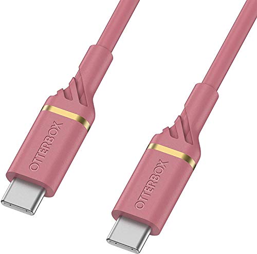 OtterBox Standard - USB cable - USB-C (M) to USB-C (M) - USB 2.0 - 3 A - 1 m - Power Delivery support - rose sparkle pink