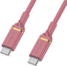 OtterBox Standard - USB cable - USB-C (M) to USB-C (M) - USB 2.0 - 3 A - 1 m - Power Delivery support - rose sparkle pink