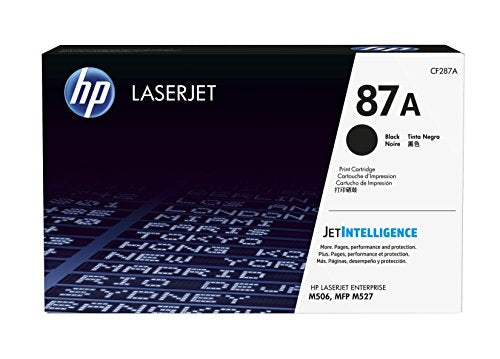 HP 87A - Black - original - LaserJet - toner cartridge (CF287A) - for LaserJet Managed E50045, LaserJet Managed Flow MFP E52545