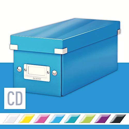 Best Value Leitz CD Storage Box, Blue, Click and Store Range, 60410036