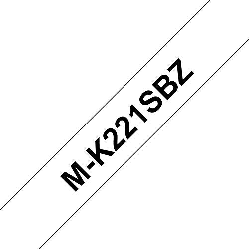 Brother M-K221SBZ - Black on white - Roll (0.9 cm x 4 m) 1 roll(s) non-laminated tape - for P-Touch PT-55, PT-65, PT-75, PT-80, PT-85, PT-BB4, PT-M95