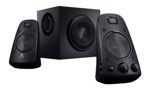 Logitech Z623 THX 2.1 Speaker System with Subwoofer, THX Certified Audio, 400 Watts Peak Power, Deep Bass, Multi Device, 3.5mm & RCA Inputs, UK Plug, PC/PS4/Xbox/DVD Player/TV/Smartphone/Tablet