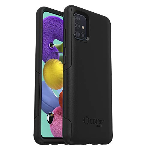 OtterBox Commuter Lite - Back cover for mobile phone - polycarbonate, synthetic rubber - black - for Samsung Galaxy A51