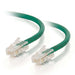 C2G Cat5e Non-Booted Unshielded (UTP) Network Patch Cable - Patch cable - RJ-45 (M) to RJ-45 (M) - 7 m - UTP - CAT 5e - stranded, uniboot - green