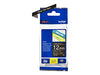 Best Value Brother TZe-335 Labelling Tape Cassette, 12 mm (W) x 8 m (L), Laminated, Brother Genuine Supplies - White on Black