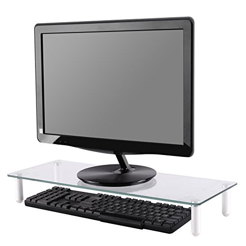 NewStar Transparent Monitor Stand (Clear Acrylic) - Stand for Monitor - glass - transparent