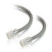 C2G Cat5e Non-Booted Unshielded (UTP) Network Patch Cable - Patch cable - RJ-45 (M) to RJ-45 (M) - 2 m - UTP - CAT 5e - stranded, uniboot - grey