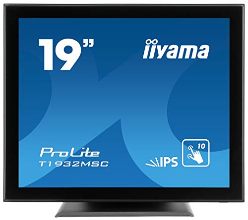 iiyama ProLite T1932MSC-B5X - LED monitor - 19" - touchscreen - 1280 x 1024 - IPS - 250 cd/m - 1000:1 - 14 ms - HDMI, VGA, DisplayPort - speakers - black