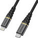 OtterBox Premium - Lightning cable - Lightning male to USB-C male - 1 m - glamour black - for Apple iPad/iPhone/iPod (Lightning)