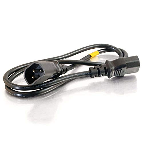 C2G - Power extension cable - IEC 60320 C13 to IEC 60320 C14 - AC 250 V - 1.2 m - black