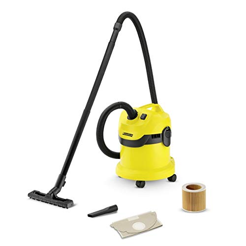 KÃ¤rcher WD2 Wet and Dry Vacuum, Steel, 1000 W, 12 liters, Yellow