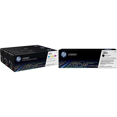 HP 131A - U0SL1AM - 1 x Yellow,1 x Cyan,1 x Magenta - Toner cartridge - For LaserJet Pro 200 M251n, 200 M251nw, 200 M276nw, 200 MFP M276n, 200 MFP M276nw