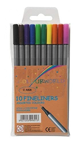 Best Value Hainenko 729700 Fineliner Pen - Assorted Colours (Pack of 10)