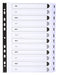 Best Value Exacompta Mylar Printed Indices, A4, 12 Parts (Jan-Dec) - White