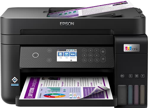 Epson EcoTank ET-3850, Inkjet Printers, Ink tank system, A4, 4 Ink Cartridges, KCYM, Print, Scan, Copy, Yes (A4, plain paper), 4,800 x 1,200 DPI, 33 pages/min Monochrome, 20 pages/min Colour, 250 Sheets Standard, 1,200 DPI x 2,400 DPI (Horizontal x Vertic