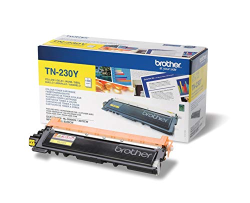 Brother TN230Y - Yellow - original - toner cartridge - for Brother DCP-9010CN, HL-3040CN, HL-3040CW, HL-3070CW, MFC-9120CN, MFC-9320CN, MFC-9320CW