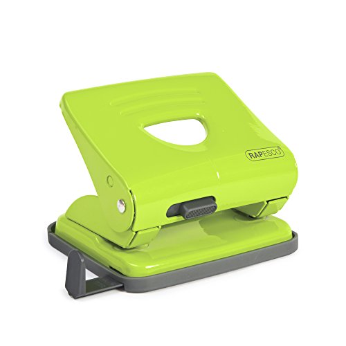 Best Value Rapesco 1361 825 2-Hole Metal Punch, 25 sheet Capacity - Green