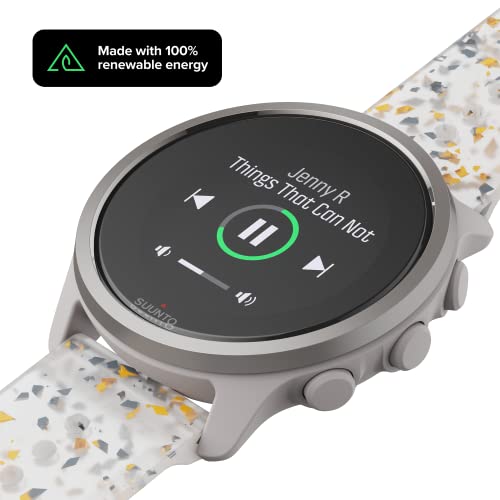 Suunto 5 Peak - 43 mm - grey - sport watch with strap - silicone - grey - wrist size: 120-200 mm - display 1.1" - Bluetooth - 39 g - ridge sand multicolour