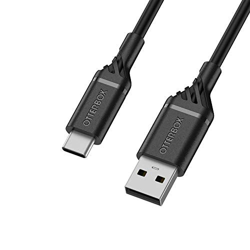 OtterBox Standard - USB cable - USB-C (M) to USB (M) - USB 2.0 - 3 A - 2 m - black