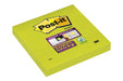 Best Value Post-it Super Sticky Z-Notes, 76 mm x 76 mm, Bora Bora Colour Collection, 6 Pads, 90 Sheets per Pad