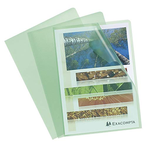 ValueX Cut Flush Folder A4 Grain PP Green (Pack 10) 56113E