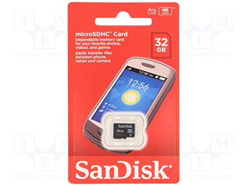 SanDisk - Flash memory card - 32 GB - Class 4 - microSDHC - black