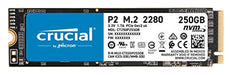 Crucial P2 - Solid state drive - 250 GB - internal - M.2 2280 - PCI Express 3.0 x4 (NVMe) -