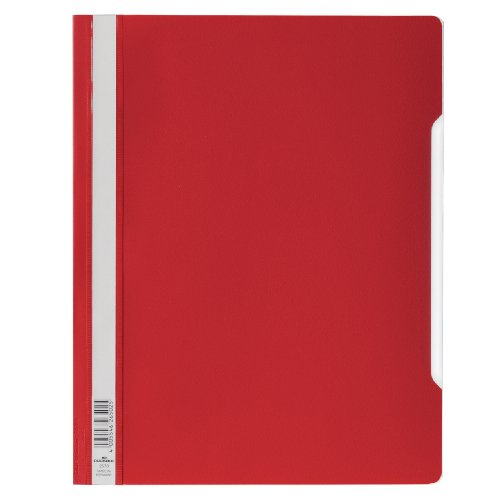 Best Value Durable Clear View Folder/Report File A4, Red, Extra Wide, Pack of 50, 257003