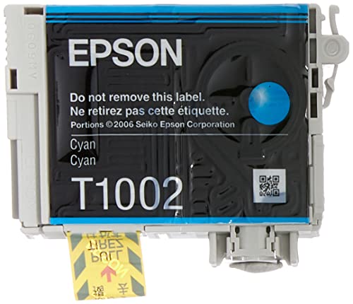 Epson T1002 - 11.1 ml - cyan - original - blister with RF/acoustic alarm - ink cartridge - for Stylus SX510, SX515, SX600, SX610, Stylus Office B1100, B40, BX310, BX600, BX610