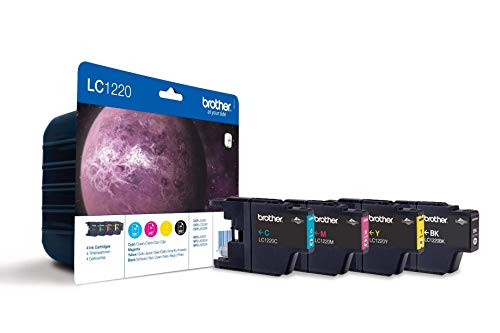 Brother LC1220VALBPDR - Black, yellow, cyan, magenta - original - blister - ink cartridge - for Brother DCP-J525, DCP-J725, DCP-J925, MFC-J430, MFC-J625, MFC-J825, MyMio MFC-J825