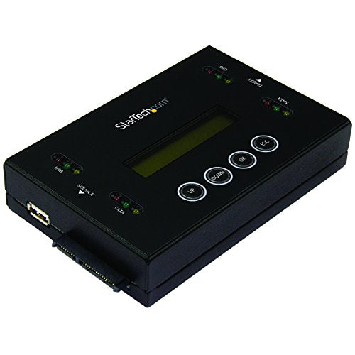 StarTech.com SU2DUPERA11 Drive Duplicator and Eraser for USB Flash Drives and 2.5/3.5 Inch SATA SSDs/HDDs- 1:1 Duplication Plus Cross-Interface, Standalone