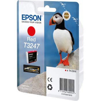 Epson T3247 - 14 ml - red - original - ink cartridge - for SureColor P400, SC-P400