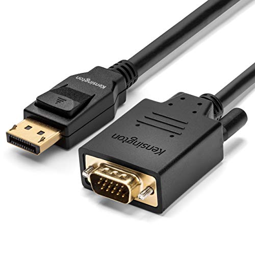 Kensington - Display cable - DisplayPort (M) to HD-15 (VGA) (M) - DisplayPort 1.2 - 1.83 m - passive, 1080p support - black