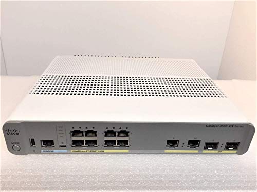 Cisco Catalyst 3560CX-8PC-S - Switch - Managed - 8 x 10/100/1000 (PoE+) + 2 x combo Gigabit SFP - desktop - PoE+ (240 W)