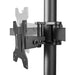 NewStar Tilt/Turn/Rotate Triple Desk Mount (clamp) for three 10-27" Monitor Screens, Height Adjustable - Black - Desk mount for 3 LCD displays - black - screen size: 10"-27"