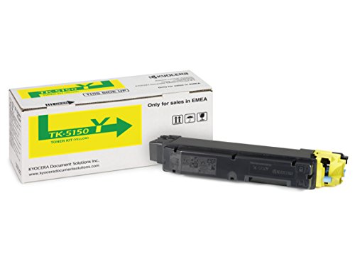 Best Value Kyocera TK-5150Y Toner Yellow, 10.000 Pages, Original Premium Printer Cartridge 1T02NSANL0 for ECOSYS M6035cidn, M6535cidn, P6035cdn