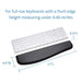 Kensington ERGOSOFT WR SLIM KBS - Keyboard wrist rest - black