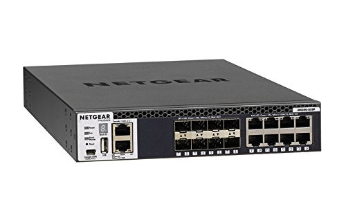 NETGEAR M4300-8X8F - Switch - L3 - Managed - 8 x 10/100/1000/10000 + 8 x 10 Gigabit SFP+ - front to back airflow - rack-mountable