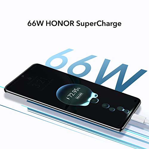 Honor Magic 4 Lite 6.81 Inch 5G Qualcomm Snapdragon 695 Android 11 USB C 6GB 128GB 4800 mAh Midnight Black Smartphone