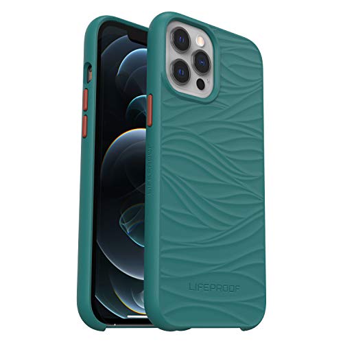 LifeProof WAKE - Back cover for mobile phone - ocean-based recycled plastic - down under, mellow wave pattern - for Apple iPhone 12 Pro Max