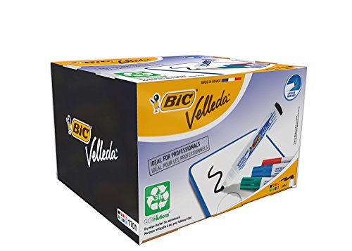 Best Value BIC Velleda 1701 ECOlutions Whiteboard Pens - Assorted Colours, Classpack of 48