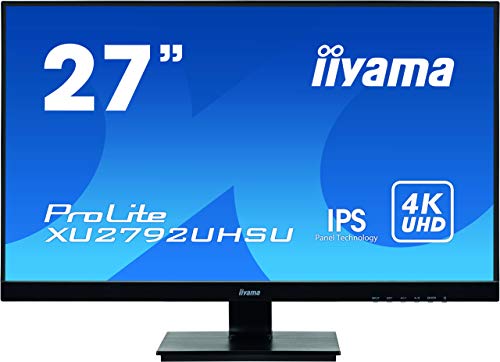 iiyama ProLite XU2792UHSU-B1 - LED monitor - 27" (27" viewable) - 3840 x 2160 4K @ 60 Hz - IPS - 300 cd/m - 1000:1 - 4 ms - HDMI, DVI, DisplayPort - speakers