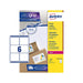 Best Value Avery L7166 Self Adhesive Parcel Shipping Labels, Laser Printers, 6 Labels Per A4 Sheet, 600 Labels, UltraGrip, White