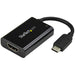 StarTech.com CDP2HDUCP USB-C to 4K HDMI Adapter with USB Power Delivery - 60 Watts - Black